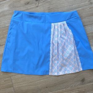 Adidas Light Blue with design pleated Tennis/Golf/Pickleball Athletic skort